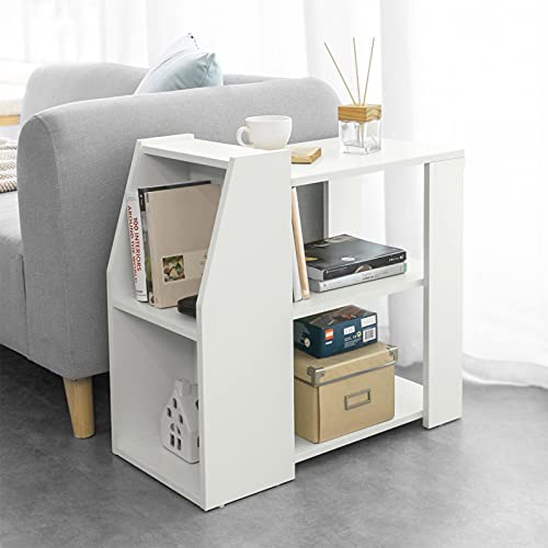 SoBuy-Bout-de-Canap-Table-Caf-Table-dAppoint-Meuble-de-Rangement-Multifonctionnel-avec-3-Etagres-et-2-Compartiments-Ouverts-65x30x60-cm-FBT104-W-0-1