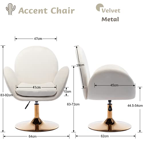 Wahson-Fauteuil-en-Velours-Pivotant-Fauteuil-de-Salon-Moderne-Rglable-en-Hauteur-Chaise-Rembourre-avec-Dossier-pour-Chambre-0-2