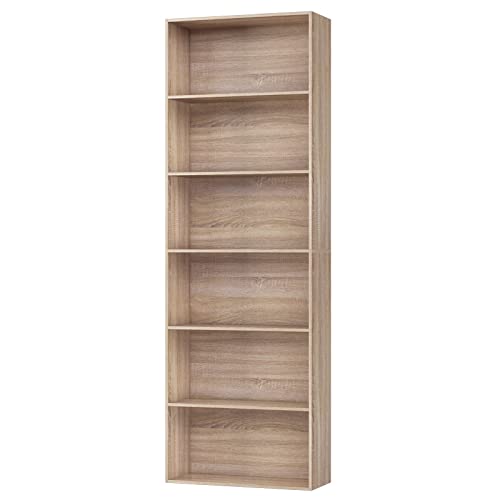 FirFurd-Bibliothque-tagre--6-Niveaux-Haut-Meuble-de-Rangement-Meuble--Case-en-Bois-pour-Salon-Bureau-Chambre-60x235x180cm-0