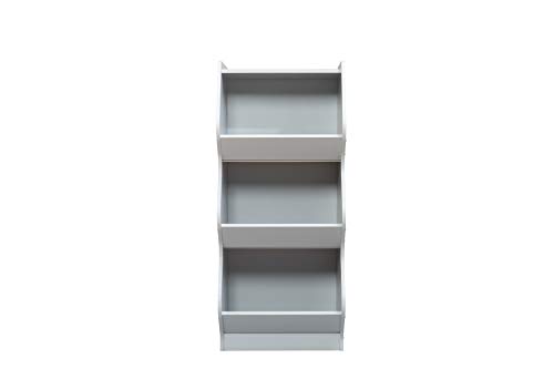 Iris-Ohyama-BibliothqueMeuble-dappointMeuble-Enfant-Meuble-de-Rangement--tagre-Enfant-Design-Solide-Moderne-BureauChambreSalon-Kids-Basic-Shelf-KSBS-3-Gris-0-0