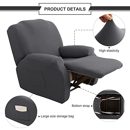 Ryoizen-Housse-de-Fauteuil-Relax-Extensible-Doux-Housse-de-Chaise-Inclinable-avec-Poche-Latrale-Antidrapant-Lavable-Couvre-pour-Canap-0-1