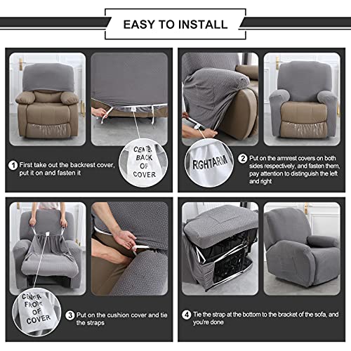 Ryoizen-Housse-de-Fauteuil-Relax-Extensible-Doux-Housse-de-Chaise-Inclinable-avec-Poche-Latrale-Antidrapant-Lavable-Couvre-pour-Canap-0-2