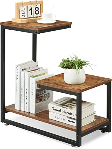 Table-dAppoint-SICOTAS-Bout-de-Canap-avec-Dessus-en-Bois-Table-de-Chevet-en-Forme-de-G-Cardre-en-Mtal-Table-Basse-avevc-3-tagres-pour-Salon-Chambre--Coucher-Balcon-60-x-30-x-635-cm-0