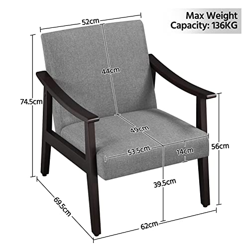 Yaheetech-Fauteuil-de-Salon-Confortable-Fauteuil-Chaise-Cadre-Mtal-pour-Salon-Chambre-Salle-de-Sjour-Bureau-Intrieur-0-0