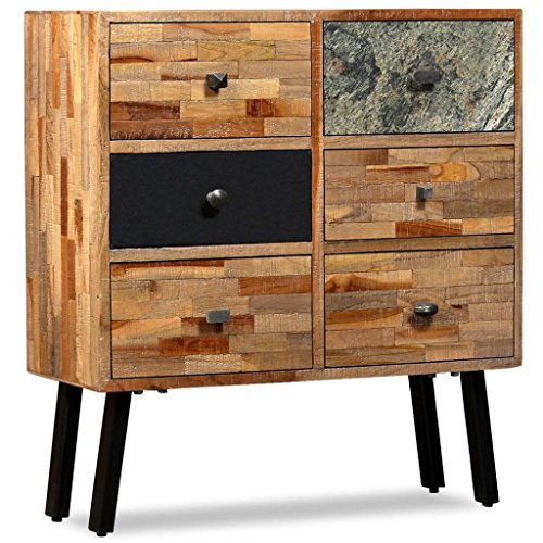 Festnight-Buffet-Commode-Style-Vintage-avec-6-Tiroirs-en-Teck-Massif-de-Rcupration-0-1