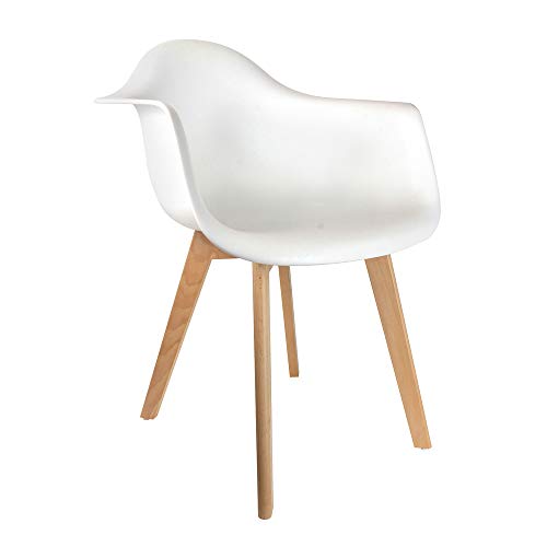 THE-HOME-DECO-FACTORY-HD3096-Lot-de-2-Fauteuils-Scandinave-Patchwork-Bois-Polyester-Multicouleur-62-x-6050-x-86-cm-0-0