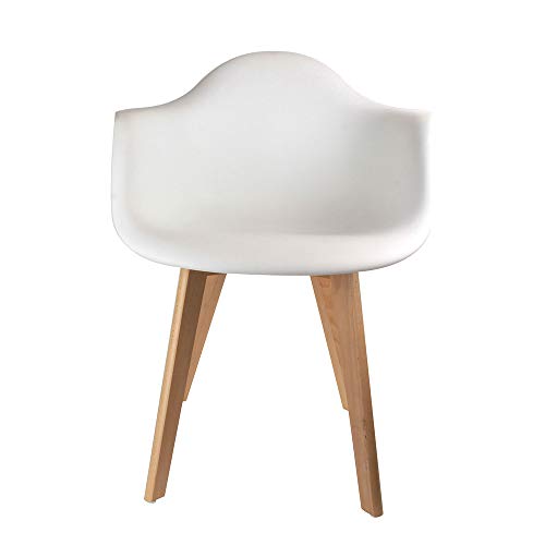 THE-HOME-DECO-FACTORY-HD3096-Lot-de-2-Fauteuils-Scandinave-Patchwork-Bois-Polyester-Multicouleur-62-x-6050-x-86-cm-0-1