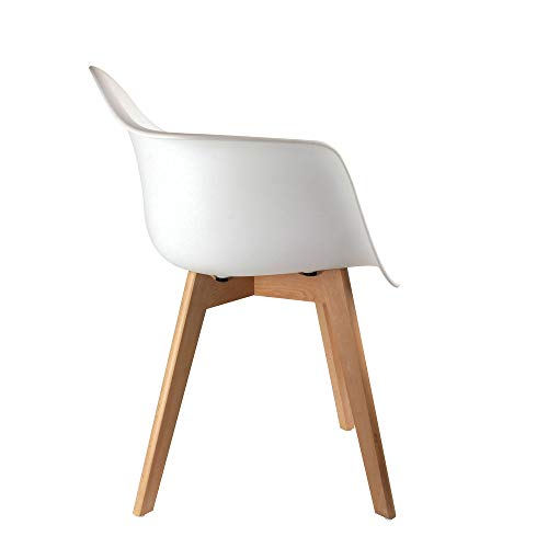 THE-HOME-DECO-FACTORY-HD3096-Lot-de-2-Fauteuils-Scandinave-Patchwork-Bois-Polyester-Multicouleur-62-x-6050-x-86-cm-0-2