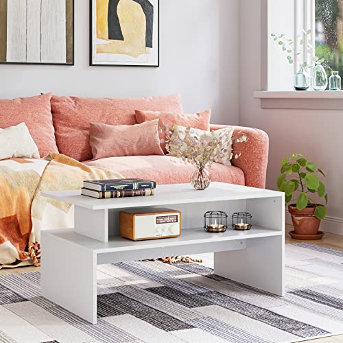 Table-Basse-Table--th-Rectangulaire-Table-dappoint-avec-tagre-de-Rangement-Ouverte-90x50x43cm-0-2