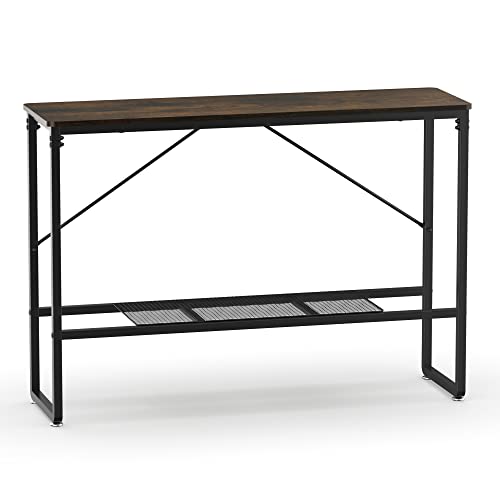 ANYHI-Table-dappoint-La-Table-de-Nuit-Table-Basse-en-Forme-de-CBout-de-canap-Desserte-de-lit--2-Niveaux-pour-Accueil-Salon-Chambre-et-Mobilier-de-BureauSofa-et-Cuisine-0