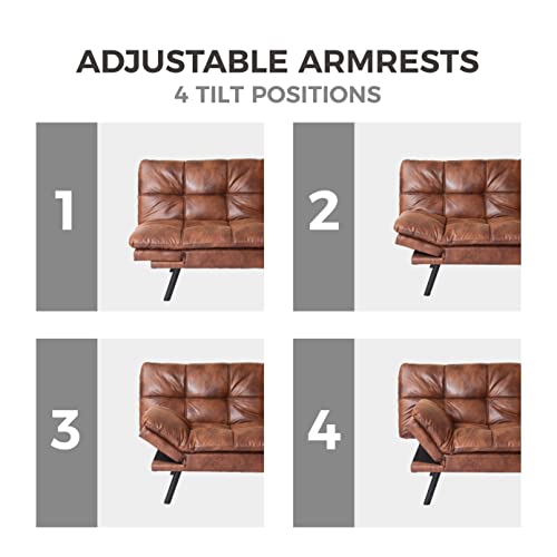 Dushiabu-Mid-Century-Sofa-Couch-Convertible-Memory-Futon-Couch-Bed-Canap-lit-Pliant-Moderne-pour-Salon-0-0