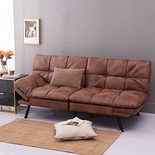 Dushiabu-Mid-Century-Sofa-Couch-Convertible-Memory-Futon-Couch-Bed-Canap-lit-Pliant-Moderne-pour-Salon-0-2