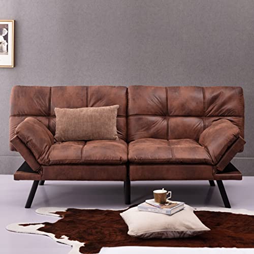 Dushiabu-Mid-Century-Sofa-Couch-Convertible-Memory-Futon-Couch-Bed-Canap-lit-Pliant-Moderne-pour-Salon-0