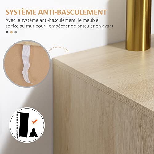 HOMCOM-Buffet-Haut-Meuble-de-Rangement-Design-bohme-Double-Portes-avec-3-tagres-en-cannage-73-x-41-x-102-cm-0-2