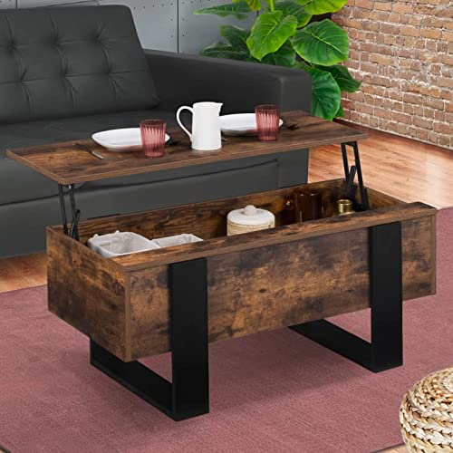 IDMarket-Lot-de-2-Tables-Basses-gigognes-laques-Gris-Motifs-Blanc-Jaune-Gris-0-0
