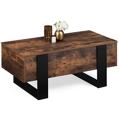 IDMarket-Lot-de-2-Tables-Basses-gigognes-laques-Gris-Motifs-Blanc-Jaune-Gris-0-2