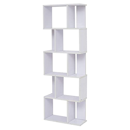 Mobili-Rebecca-Bibliothque-Etagre-5-Etagres-Moderne-Bois-Bureau-Salon-0-0