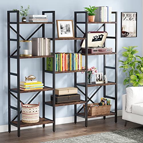 Tribesigns-Bibliothque--4-tages-tagre-Industrielle-sur-Pied-11-tagres-de-Rangement-pour-Salon-Bureau--Domicile-0