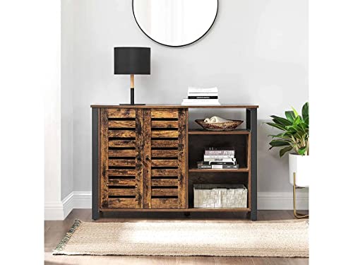 VASAGLE-Meuble-de-Rangement-Buffet-avec-Placard-2-Portes-tagres-rglables-pour-Salle--Manger-Salon-Cuisine-Style-Industriel-0-0