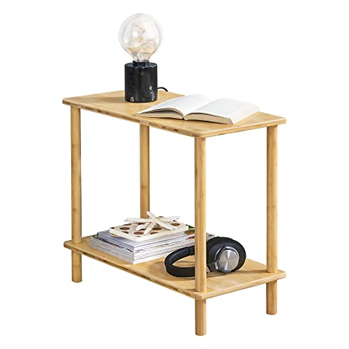 encasa-Table-dAppoint-pour-Salon-Bout-de-Canap-Design--2-Niveaux-Capacit-de-Charge-5-kg-Bambou-53-x-60-x-30-cm-Naturel-0-0